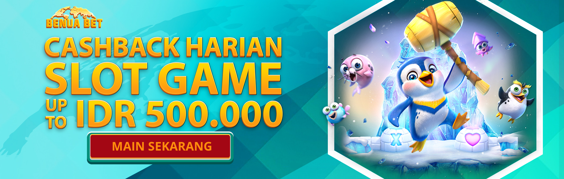 CASHBACK HARIAN SLOT UP TO 500RIBU